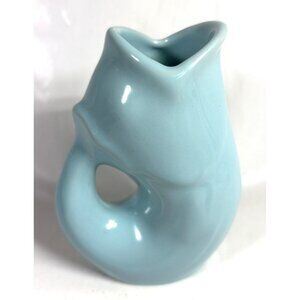 GurglePot Ceramic Fish Pitcher Water Jug Teal 9.5 cm 2006 Matt Ellison